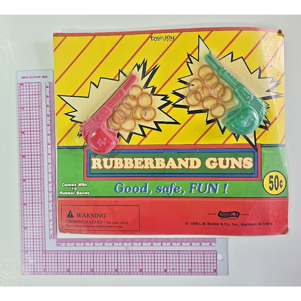 Vintage Vending Display Board‎ Rubberband Guns 0613